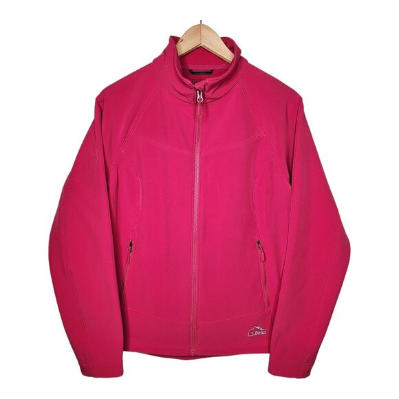 L.L. Bean Jackets & Blazers - LL Bean Pathfinder Softshell Jacket Pink Womens Small Athletic Gorpcore Zip Up